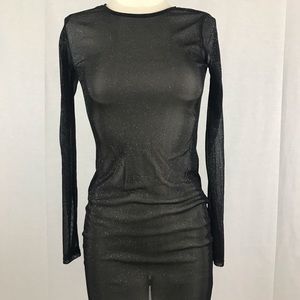 Sparkly Sheer bodycon dress